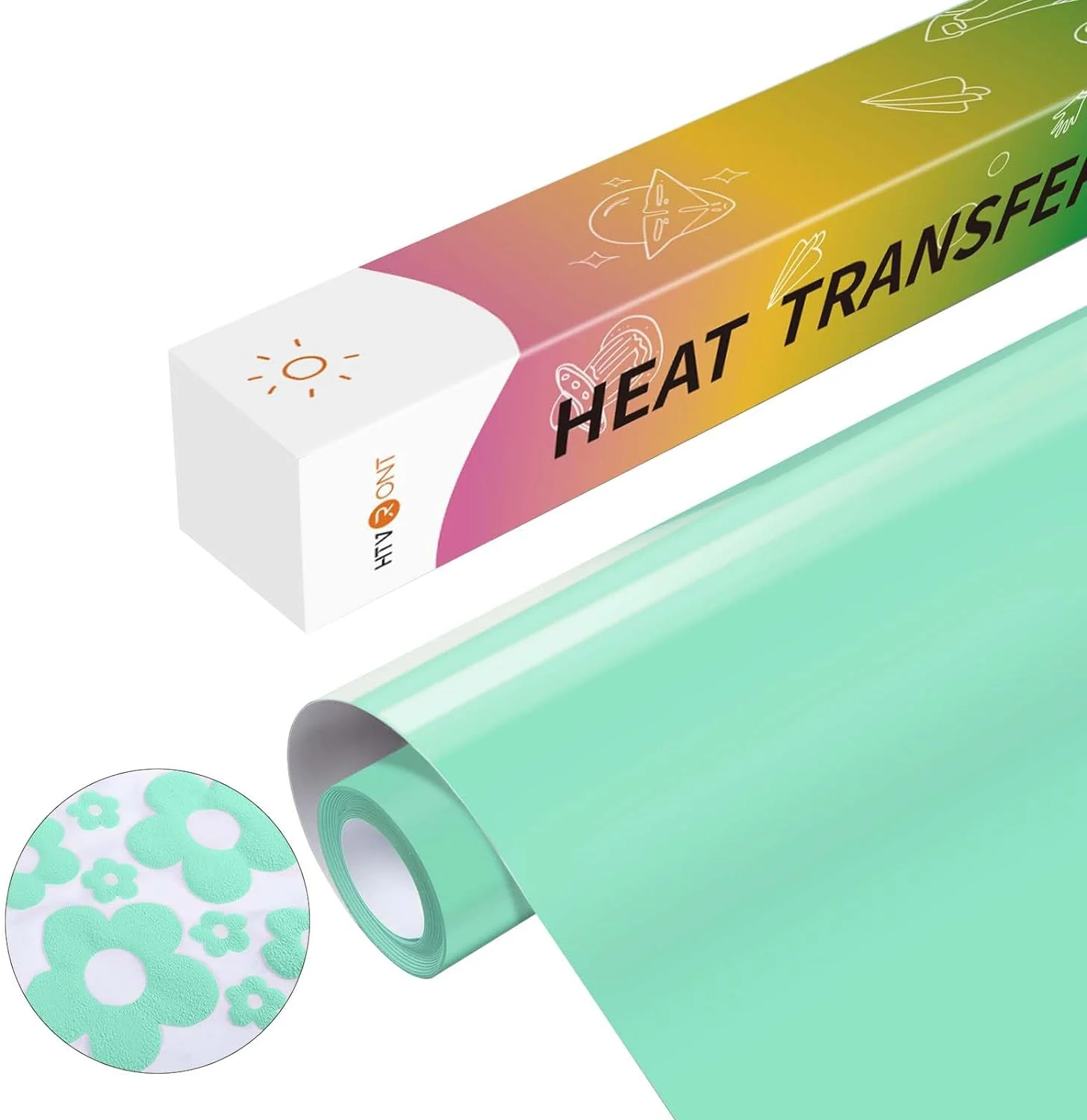 3D Puff Vinyl Heat Transfer - 10" x 6ft Puff HTV Vinyl Roll for T Shirts - Image 26