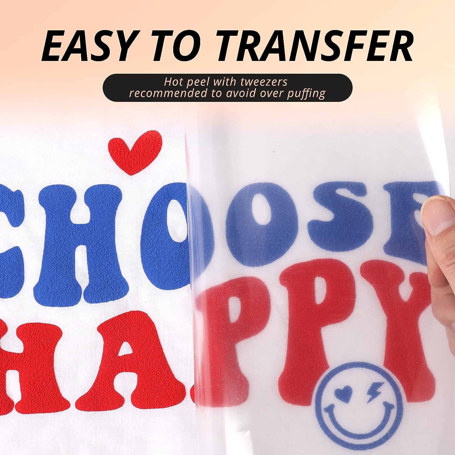 3D Puff Vinyl Heat Transfer - 10" x 6ft Puff HTV Vinyl Roll for T Shirts - Image 5