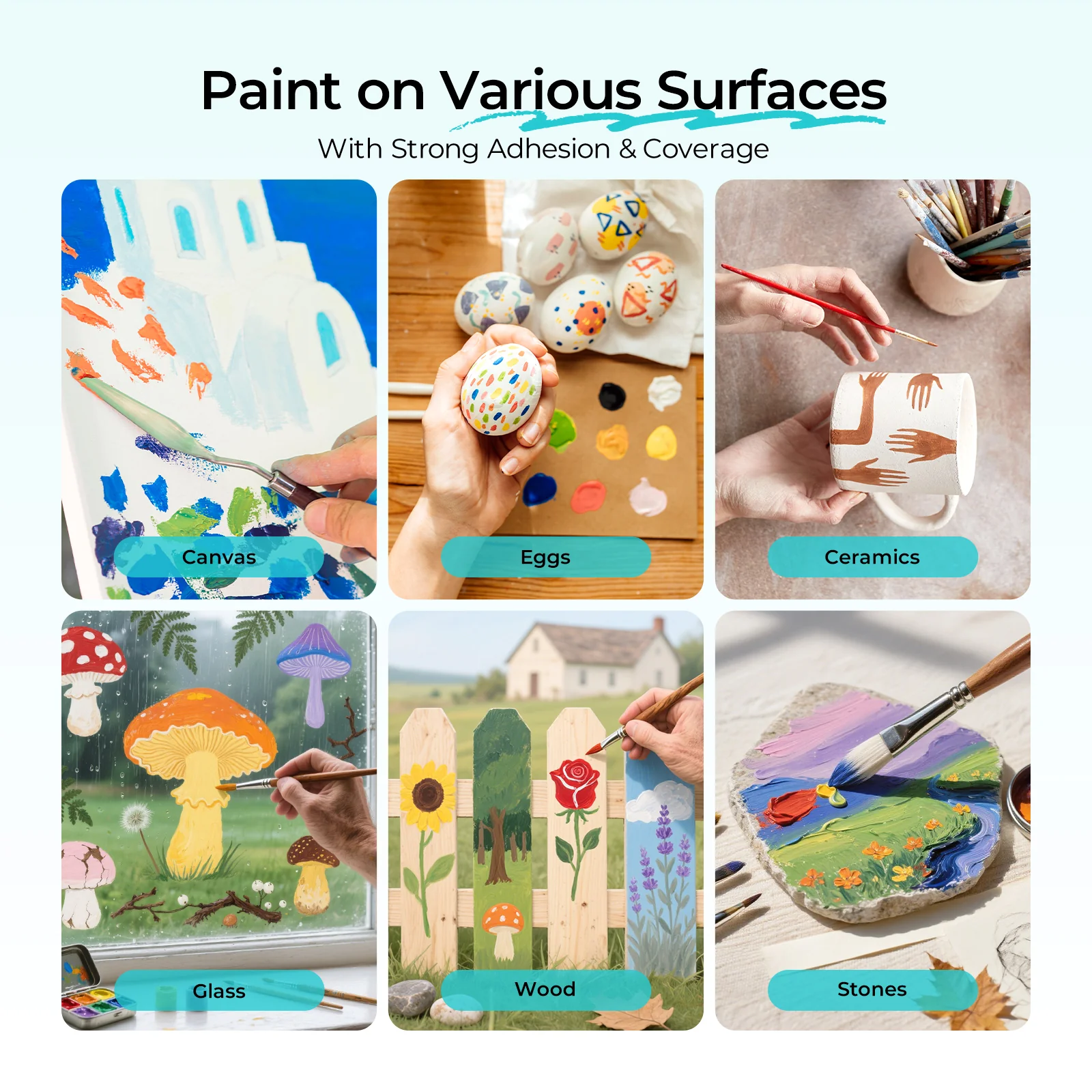 [LOKLiK iPaint]48 Colors Acrylic Paint Set (3ml each) *1 - Image 8