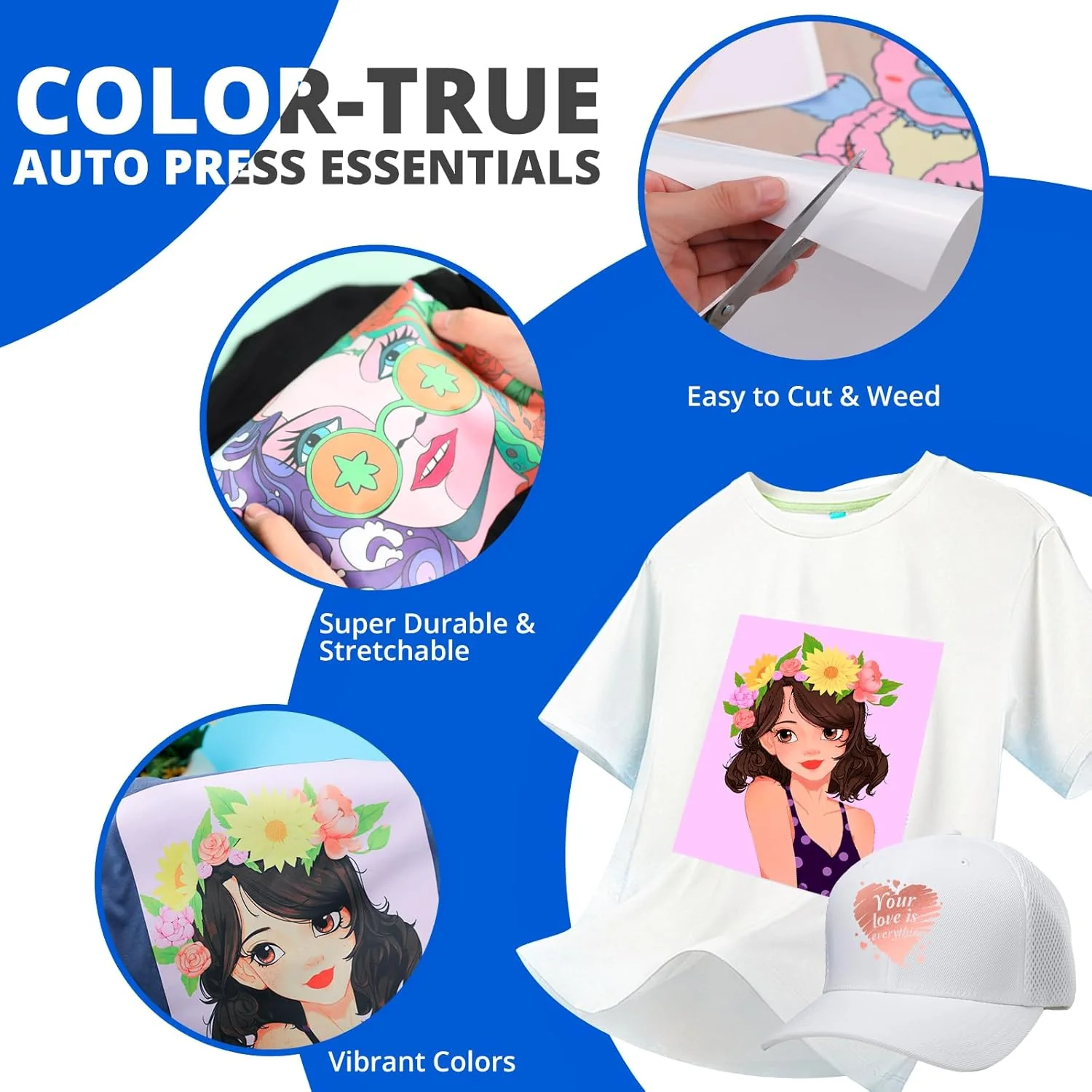 55 Pack Heat Press Accessories for 15X15 Heat Press Machine - Image 4