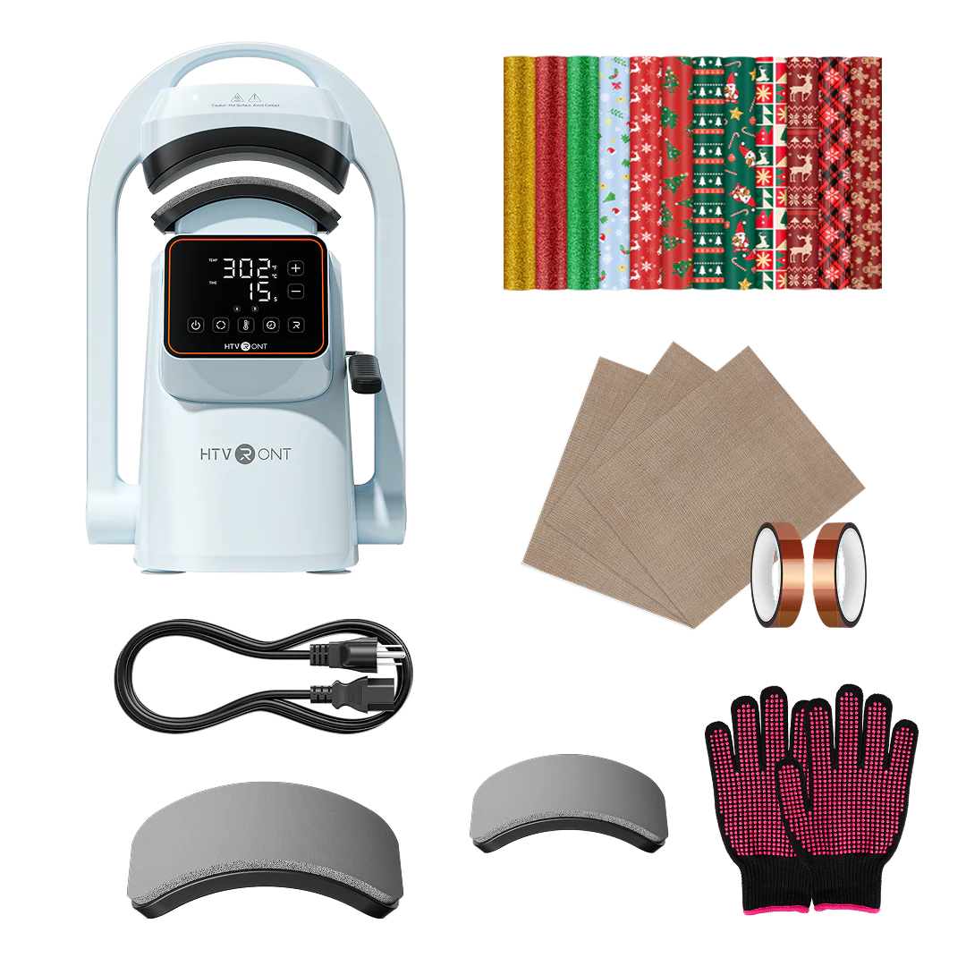 HTVRONT A300 Auto Hat Heat Press, Beginner Kit - Image 15