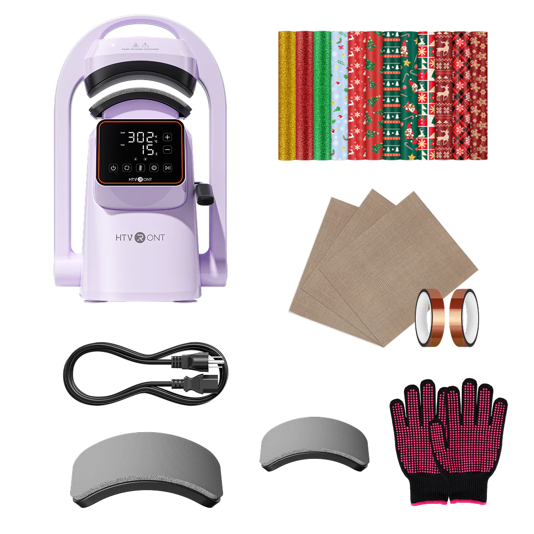 HTVRONT A300 Auto Hat Heat Press, Beginner Kit - Image 17