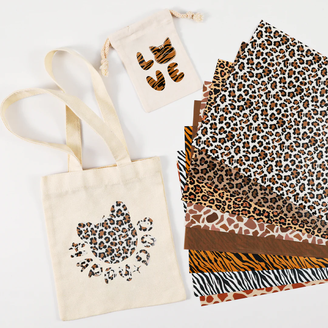 Animal Patterned Leopard Heat Transfer Vinyl Bundle - 12"x10" 8 Packs - Image 6