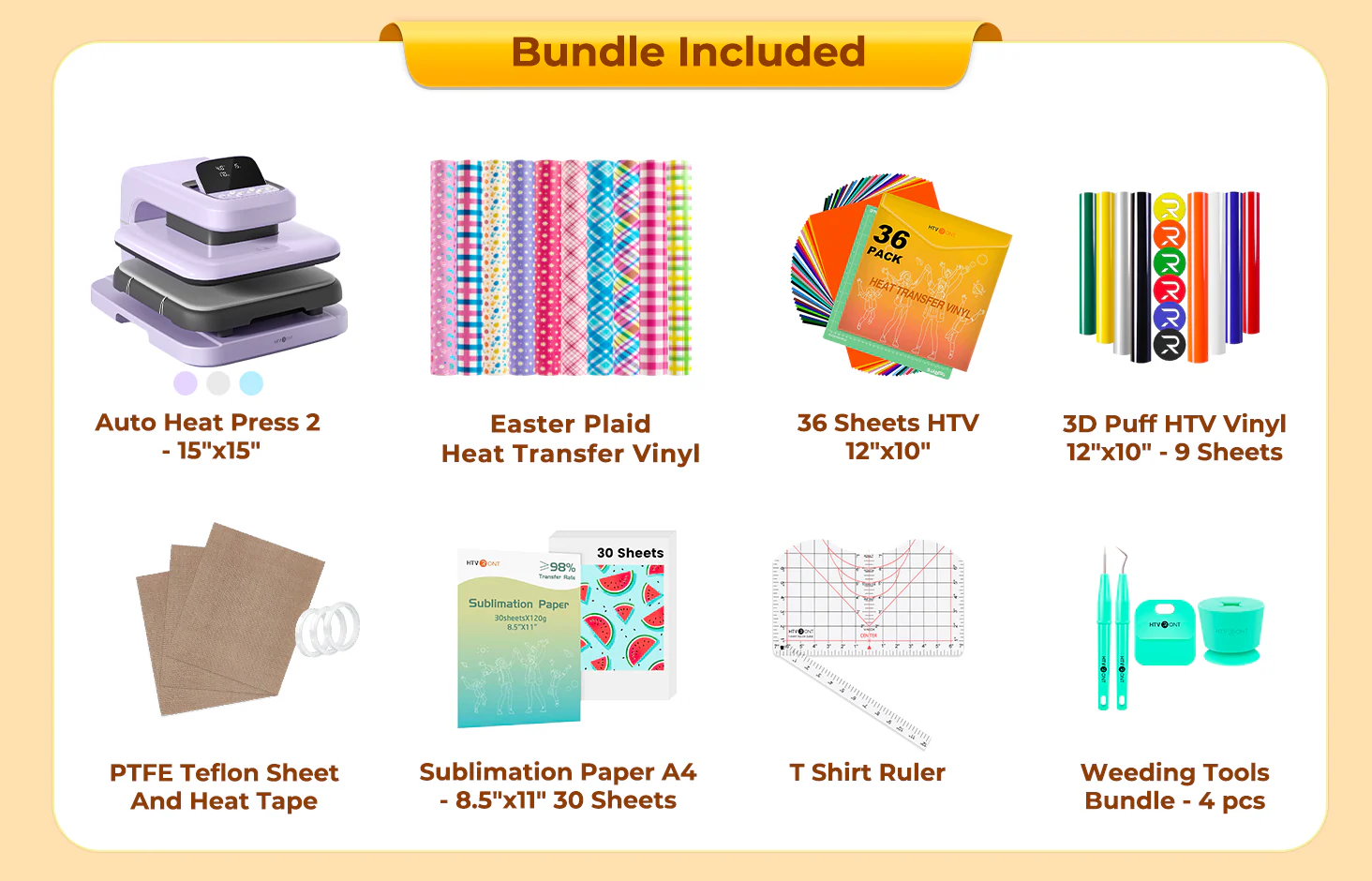 [Mother's Day Best Deal] HTVRONT Auto Heat Press 2+Great Value Bundle - Image 15