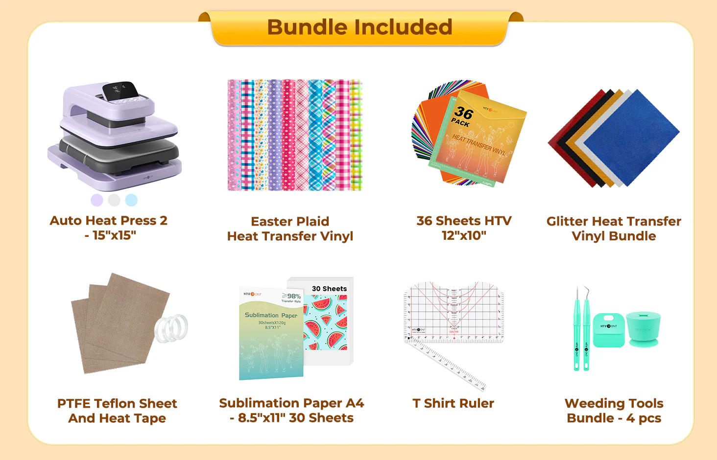 [Mother's Day Best Deal] HTVRONT Auto Heat Press 2+Great Value Bundle - Image 23