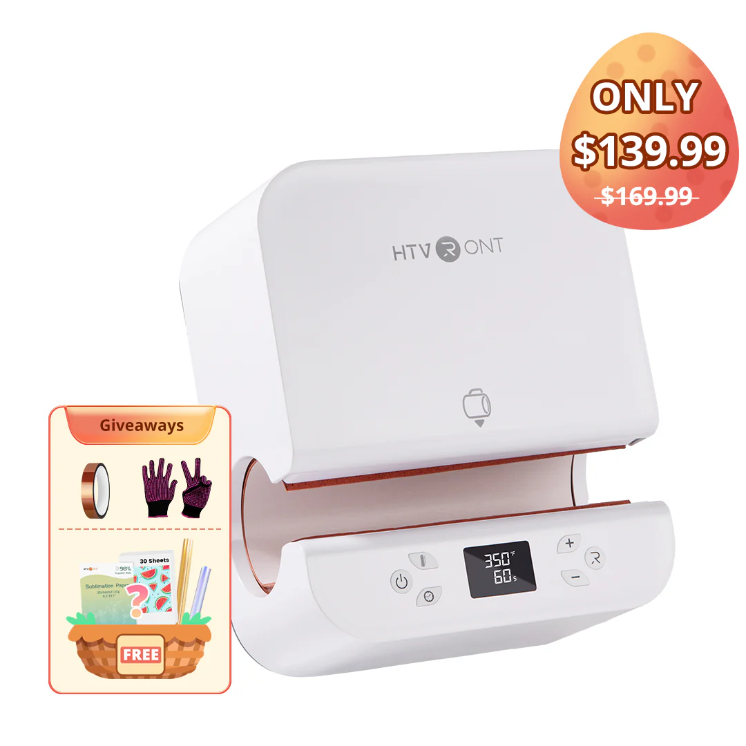 HTVRONT Auto Tumbler Heat Press Machine 120V (3 Colors) Standard Kit - Image 27