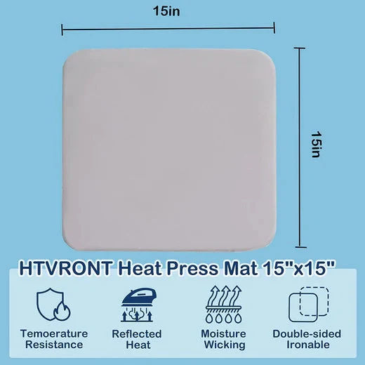 CA HTVRONT Heat Press Mat - 15"x15" - Image 3