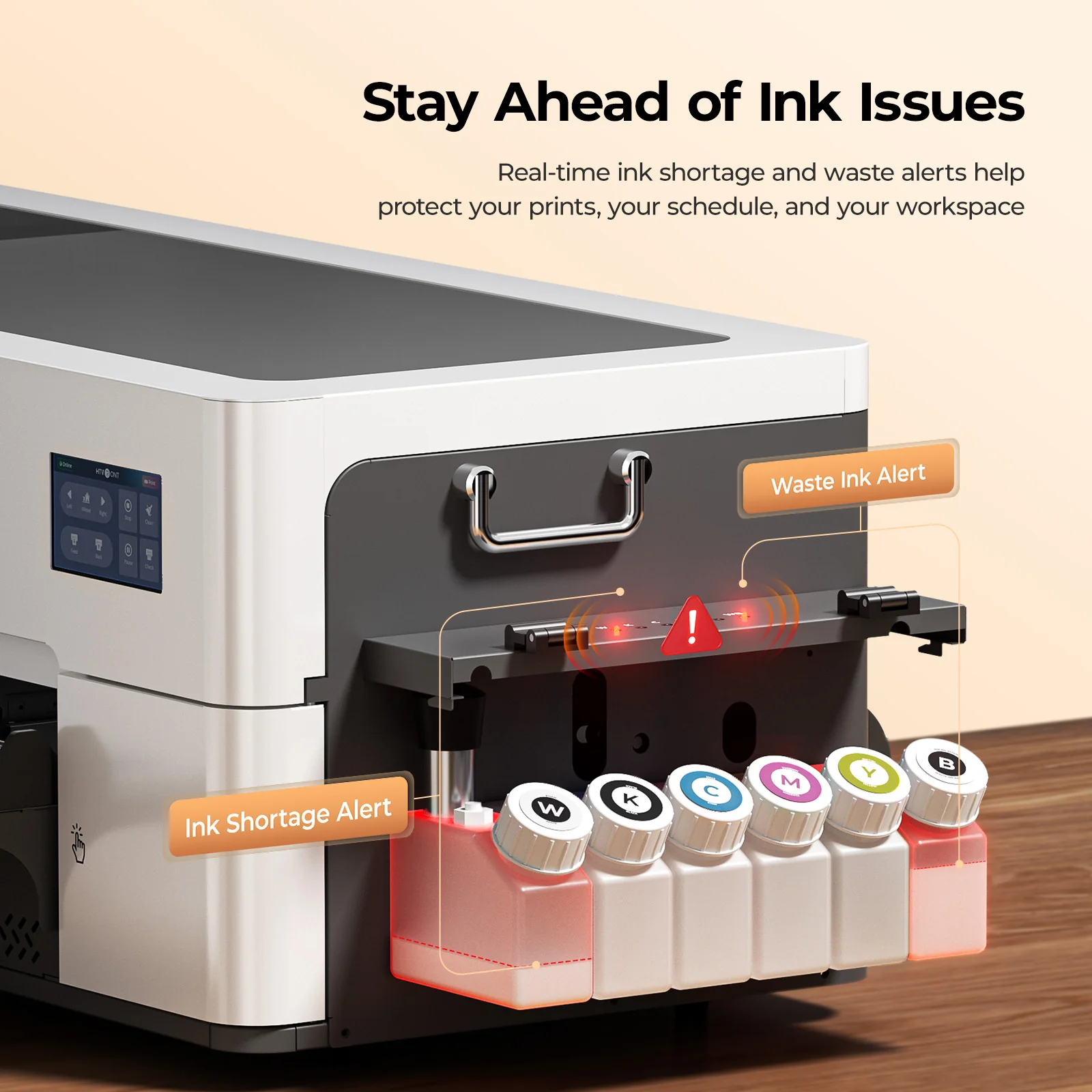 HTVRONT D2 DTF Printer, Standard Kit - Daisy White - Image 6