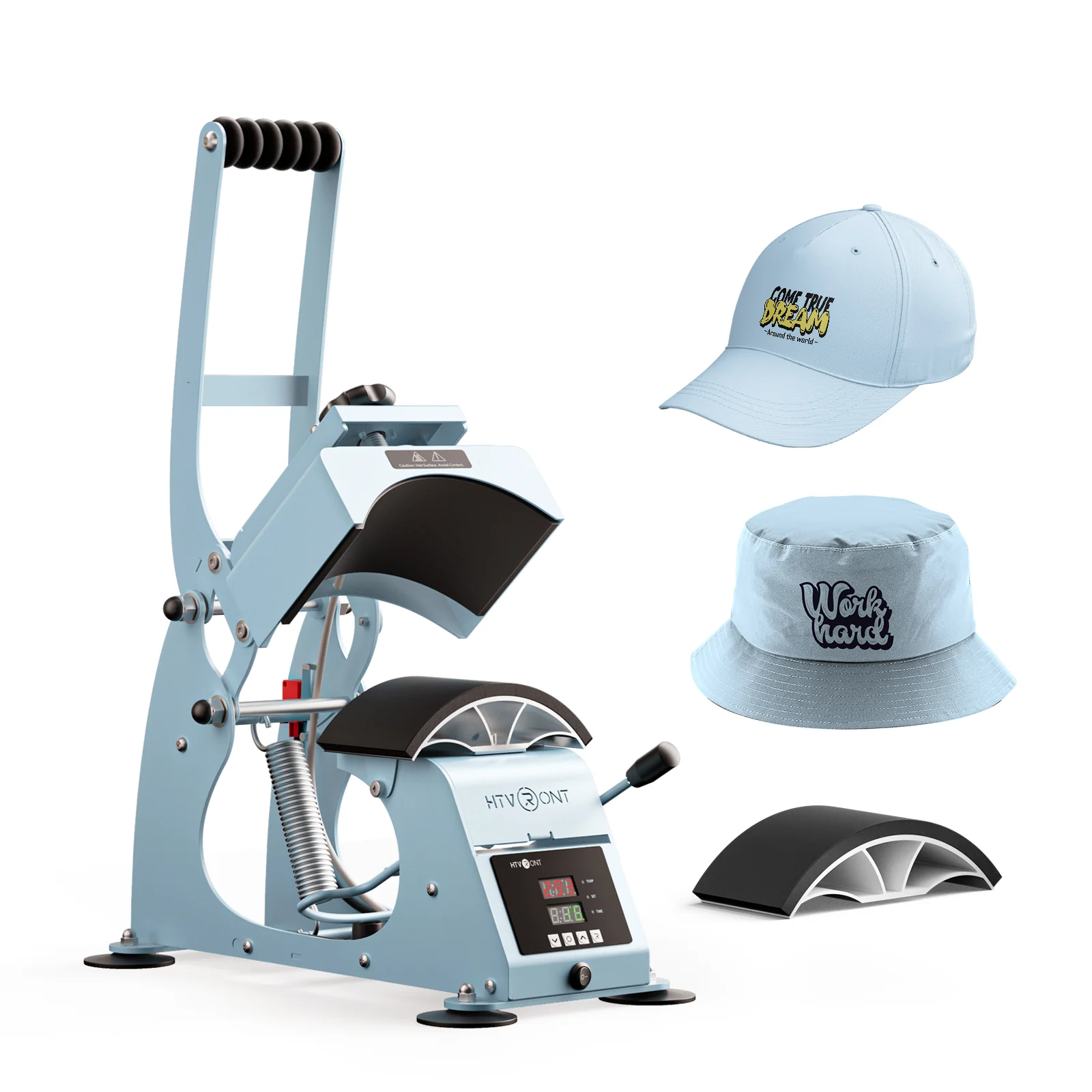 HTVRONT Manual Hat Heat Press Machine 110V - Image 3