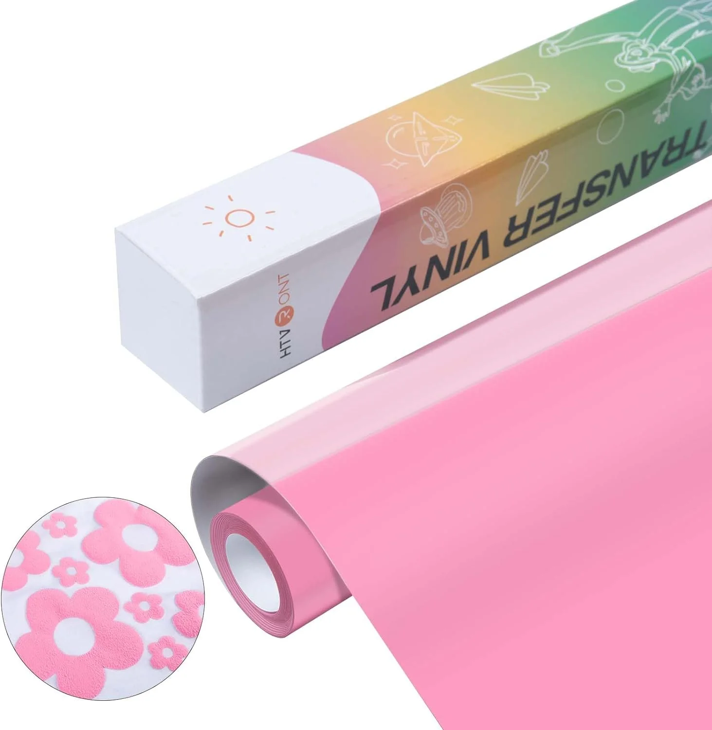 3D Puff Vinyl Heat Transfer - 10" x 6ft Puff HTV Vinyl Roll for T Shirts - Image 28