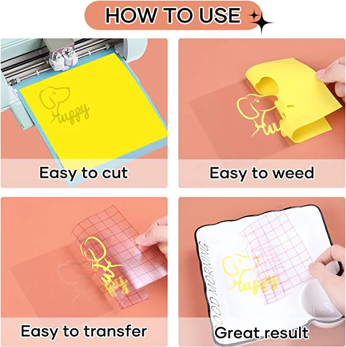 Permanent Adhesive Vinyl Sheet -12"x12" 7 Pack - Image 5