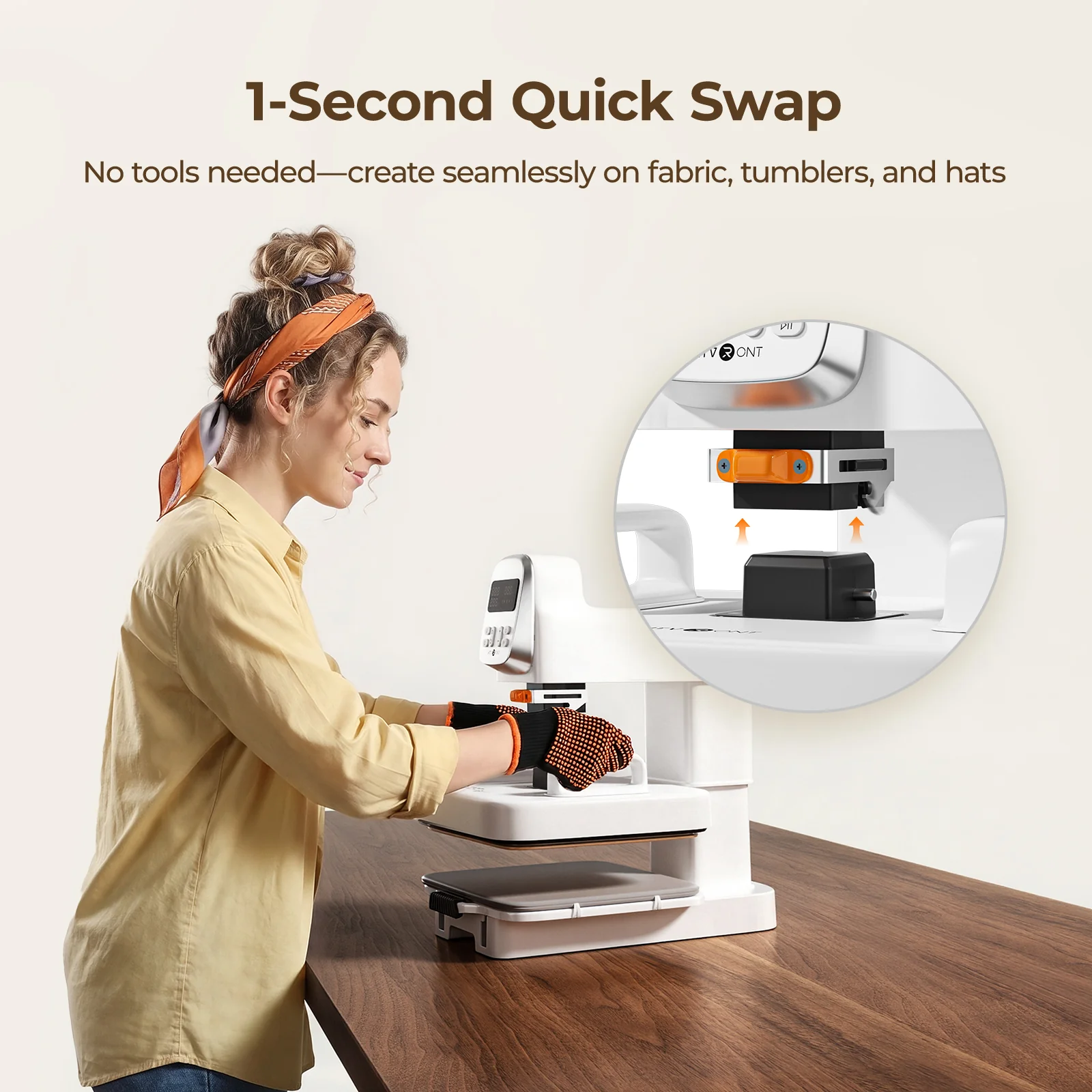 【Pre-Order】 HTVRONT A100 Auto Multi Heat Press - Image 5