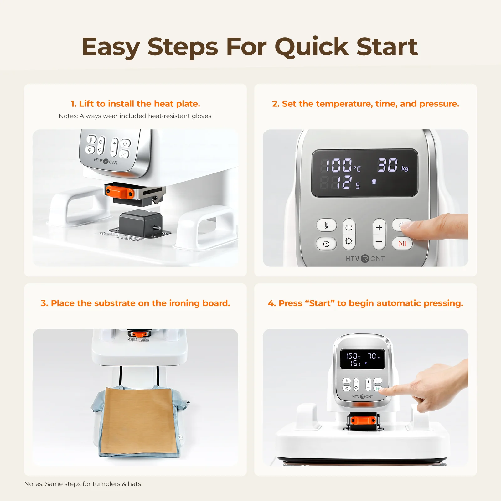 【Pre-Order】 HTVRONT A100 Auto Multi Heat Press - Image 10
