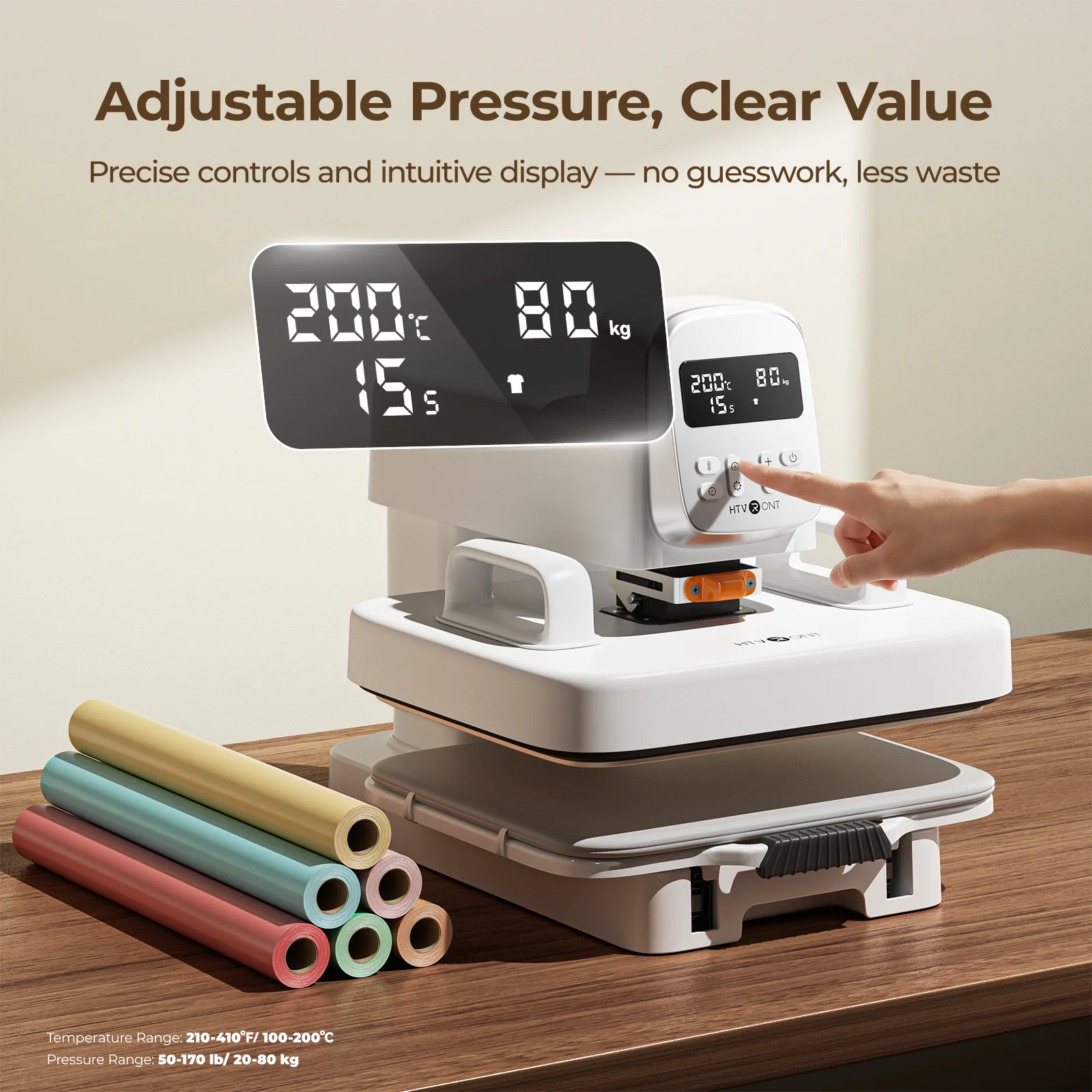 【Pre-Order】 HTVRONT A100 Auto Multi Heat Press - Image 6