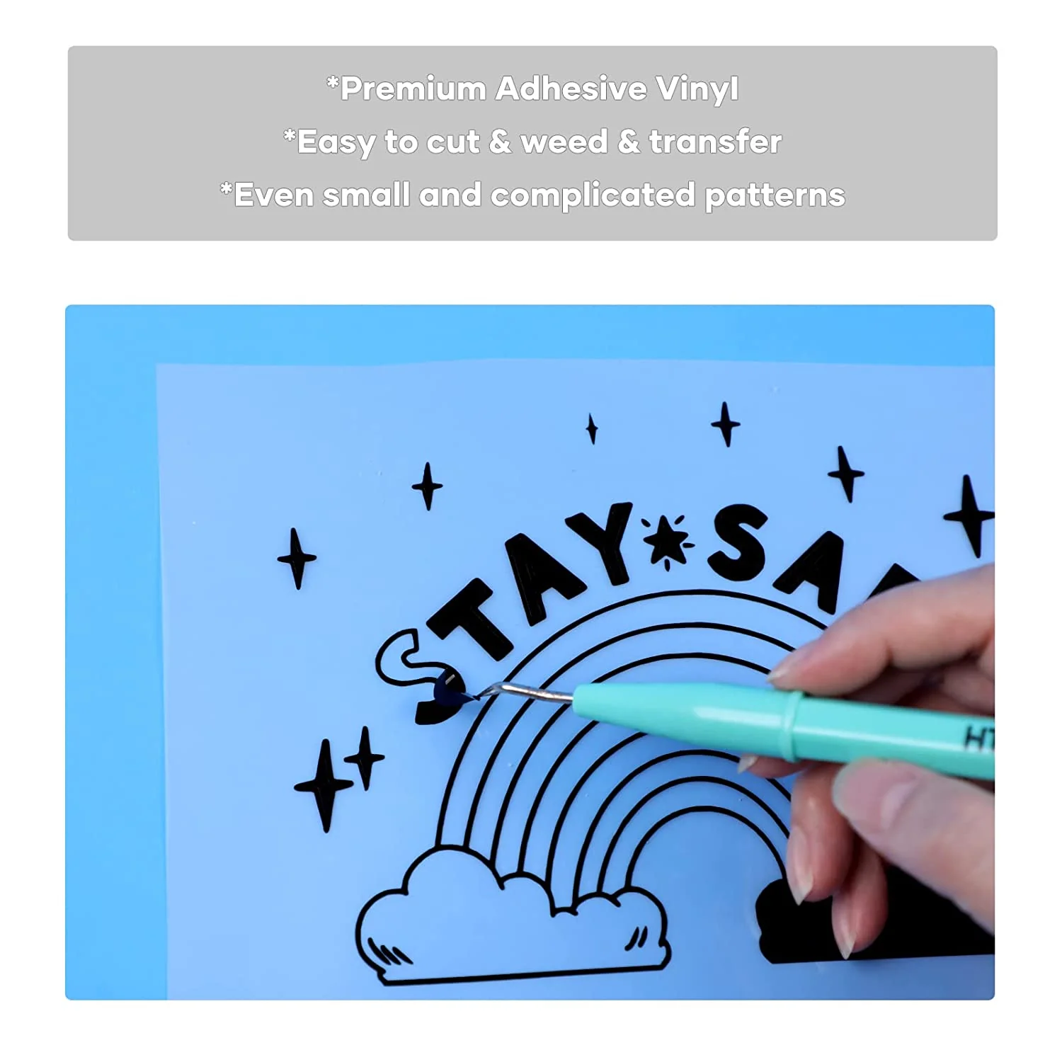 Adhesive Vinyl Bundle - 12" x 12" 40 pack (29 Assorted colors) - Image 6