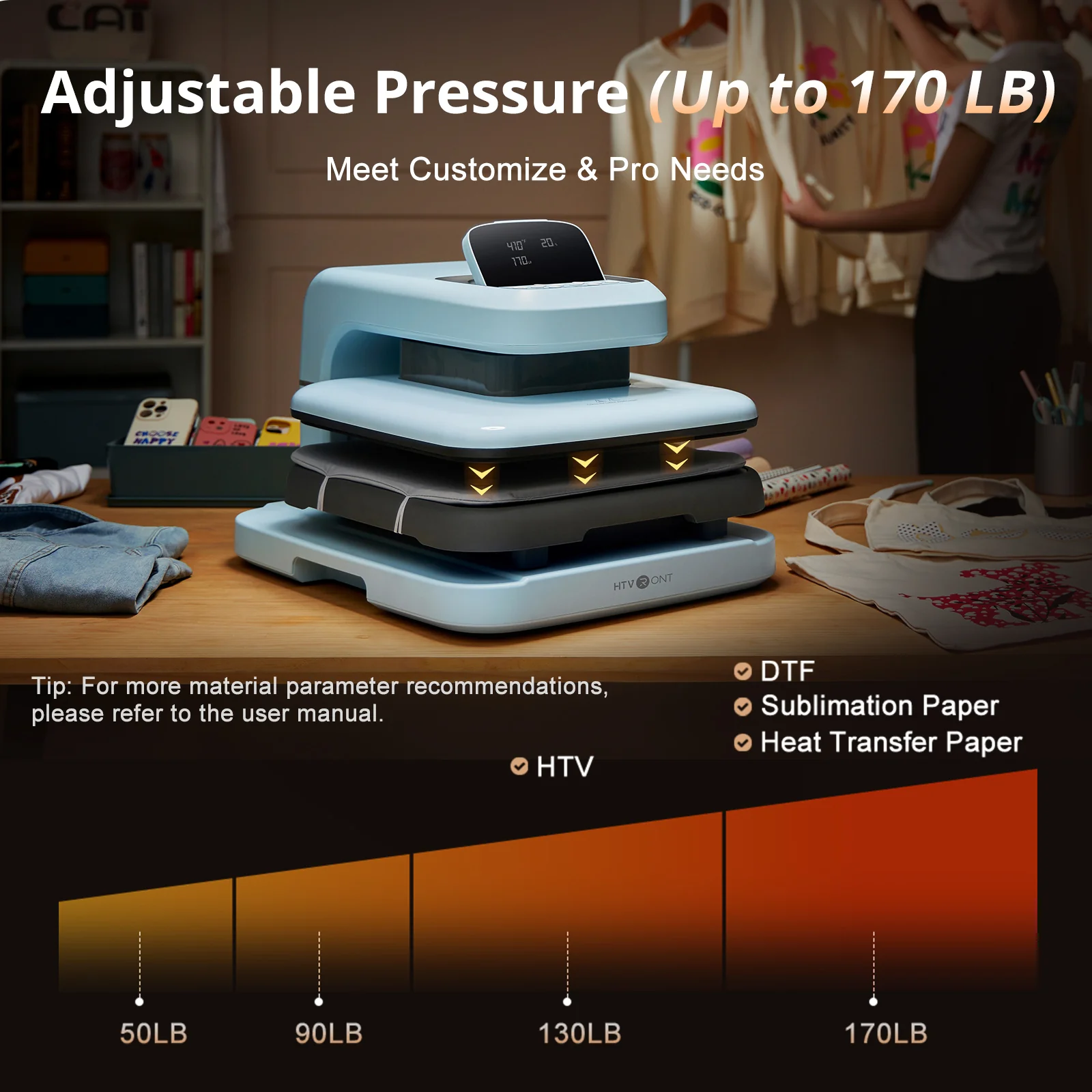 HTVRONT Auto Heat Press 2 - Digit - Image 10