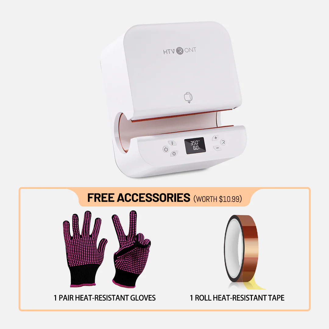 [Mother's Day Machine Bundle]HTVRONT Auto+Tumbler Heat Press Machine & Free Materials - Image 15
