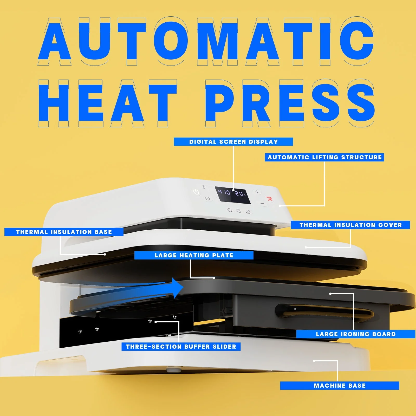 [Mother's Day Machine Bundle]HTVRONT Auto+Tumbler Heat Press Machine & Free Materials - Image 11