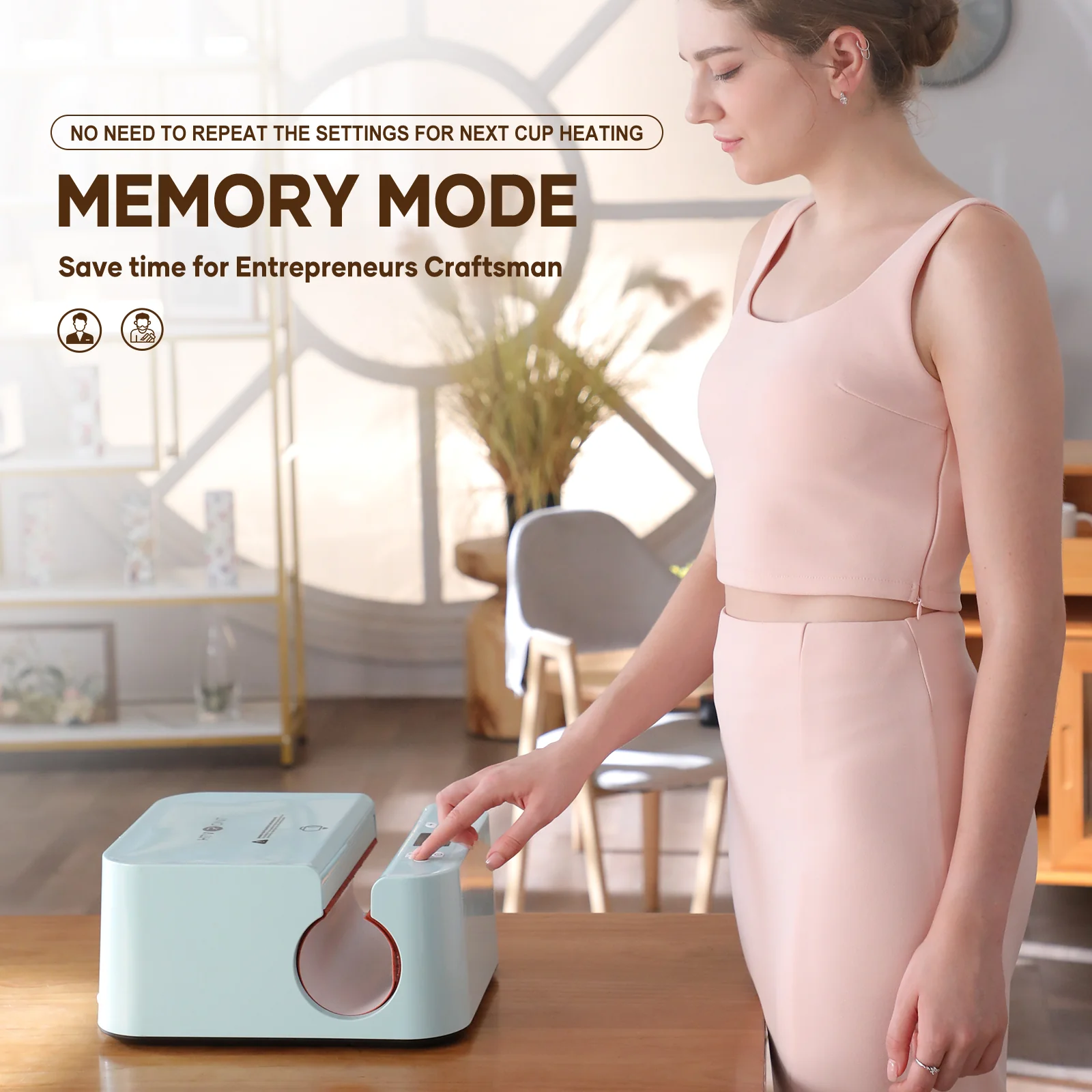 [Mother's Day Machine Bundle]HTVRONT Auto+Tumbler Heat Press Machine & Free Materials - Image 5