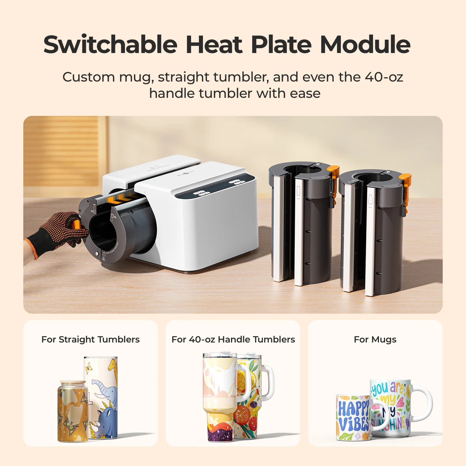 New!HTVRONT A200 Auto Tumbler Heat Press - Image 15