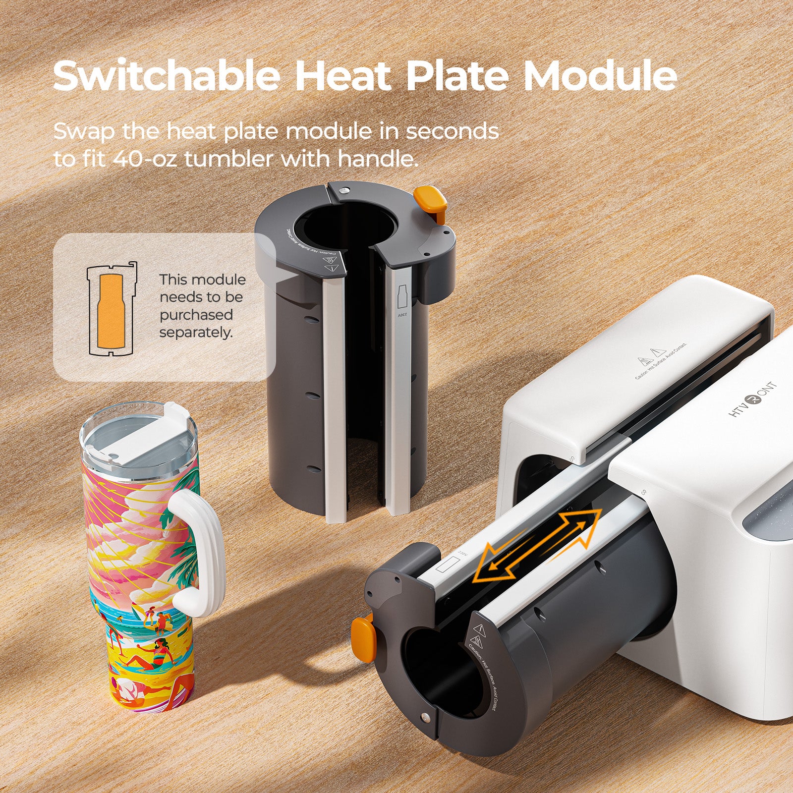 HTVRONT A200 Auto Tumbler Heat Press, A200 Standard Kit A - Image 3