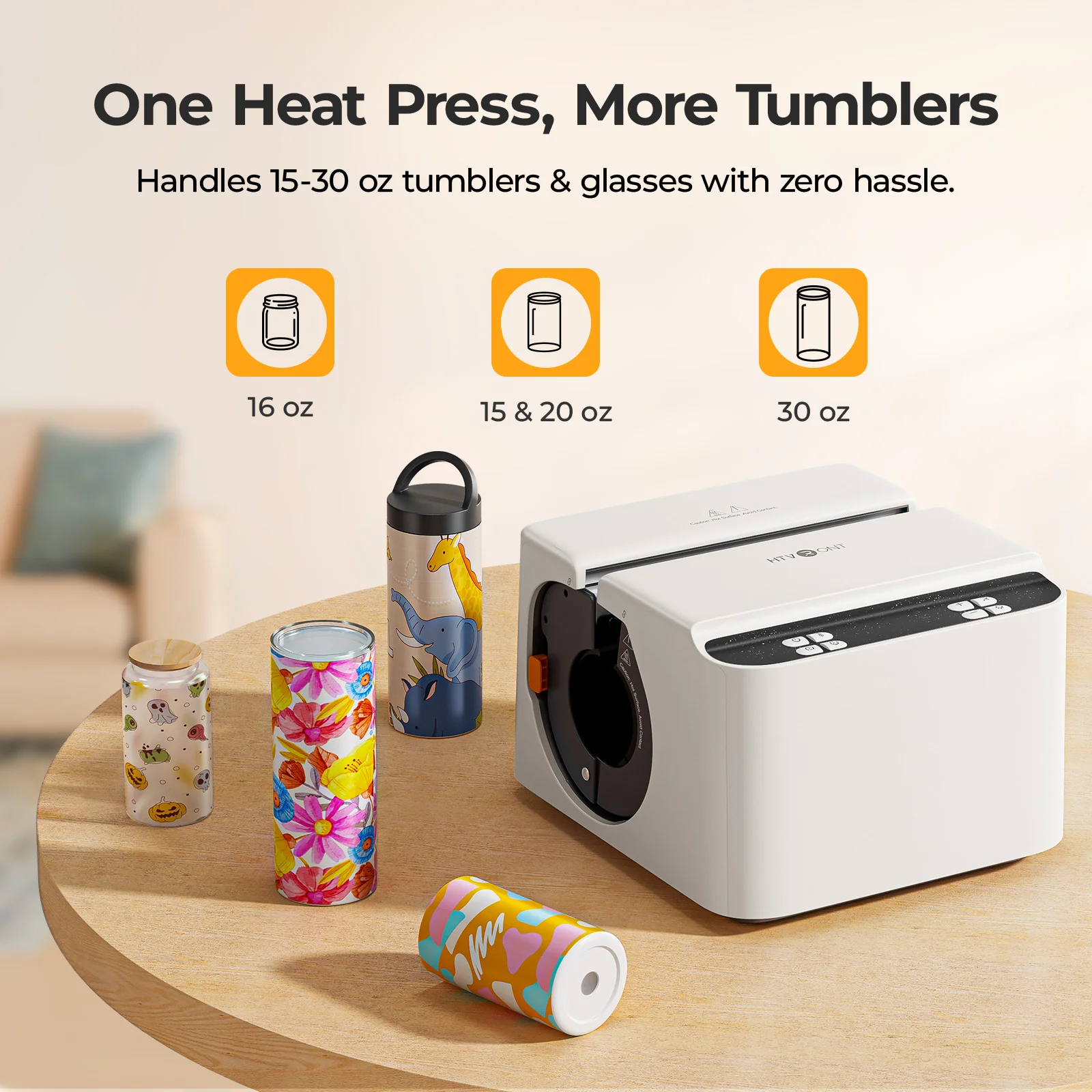HTVRONT A200 Auto Tumbler Heat Press, A200 Standard Kit A - Image 7
