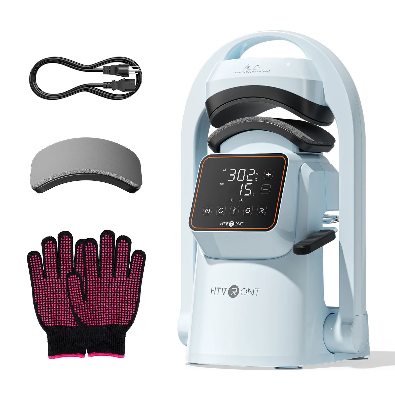 HTVRONT A300 Auto Hat Heat Press, Standard Kit - Image 12