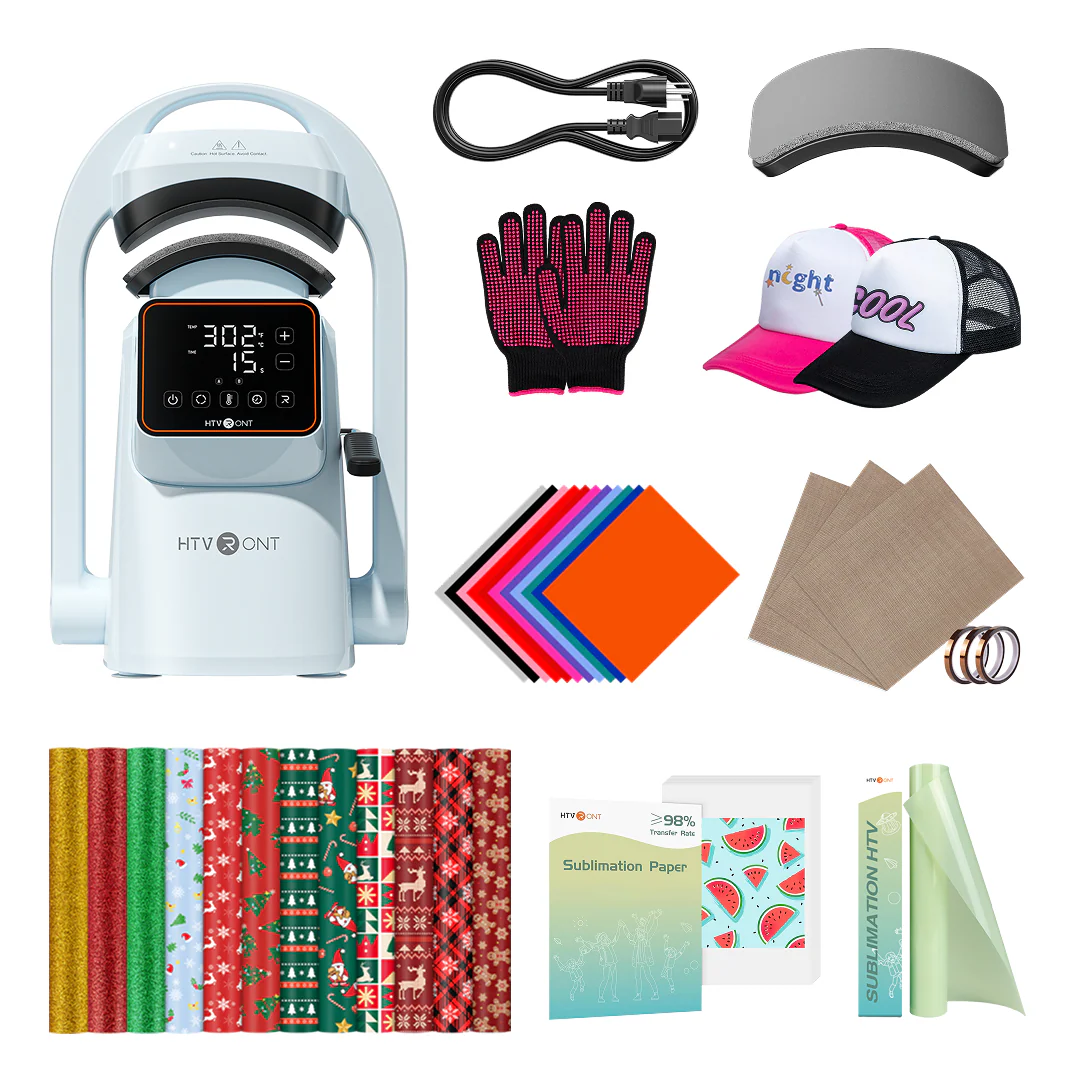 CA HTVRONT A300 Auto Hat Heat Press,Standard Kit - Image 14