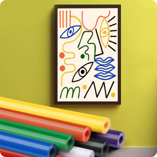 CA HTVRONT Adhesive Vinyl Roll Bundle - 12" x 5 FT (8 Assorted Colors) - Image 4