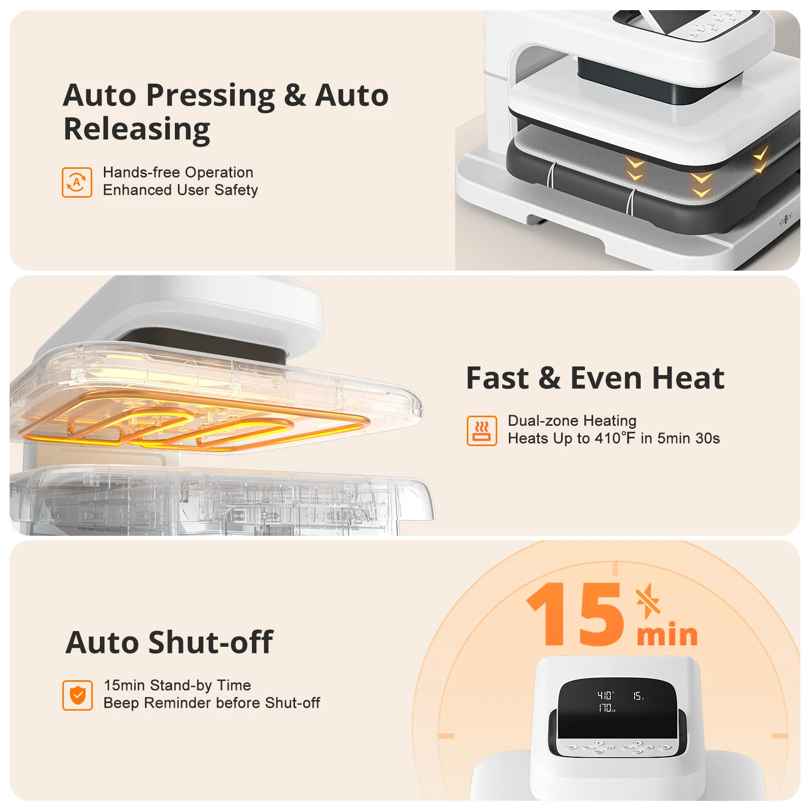 HTVRONT Auto Heat Press 2 - Digit - Image 11