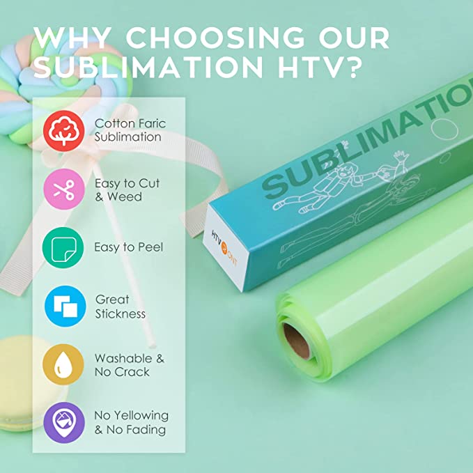 Clear Sublimation HTV for Light Fabric - 12" X 5FT - Image 6