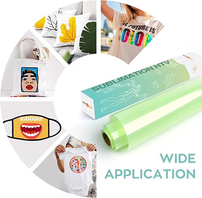 Clear Sublimation HTV for Light Fabric - 12" X 5FT - Image 8