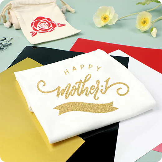 Glitter Heat Transfer Vinyl Bundle - 12" x 10" 5 Pack (5 Assorted Colors) - Image 4