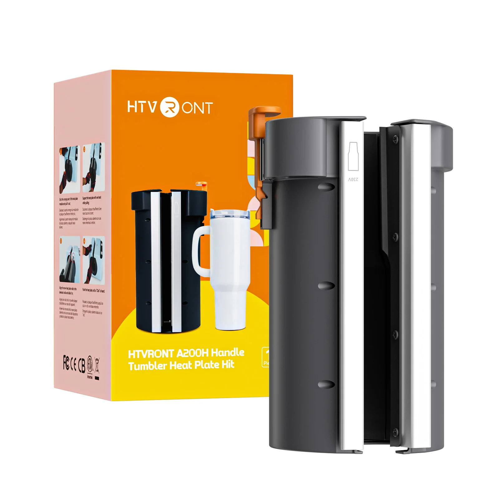 HTVRONT Handle Tumbler/Straight/Mug Tumbler Heat Plate Kit - For A200&A200H&A200M Auto Tumbler Heat Press - Image 5