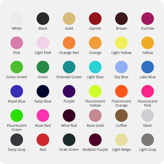 Heat Transfer Vinyl Roll For T-shirt- 12"x30 Ft (36 Colors) - Image 5