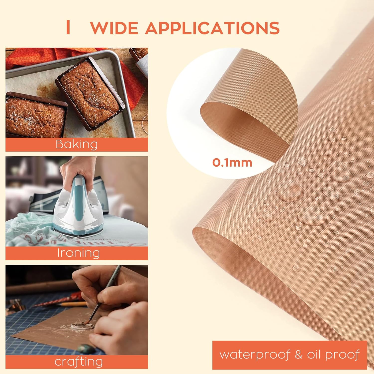 CA HTVRONT PTFE Sheet for Heat Press - 3 Packs 12" x 16"/16" x 20" - Image 6