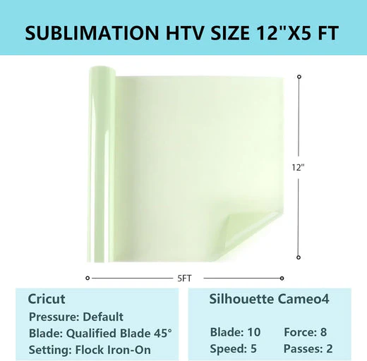 CA HTVRONT Sublimation HTV for Dark Fabric - 12" x 5FT - Image 7
