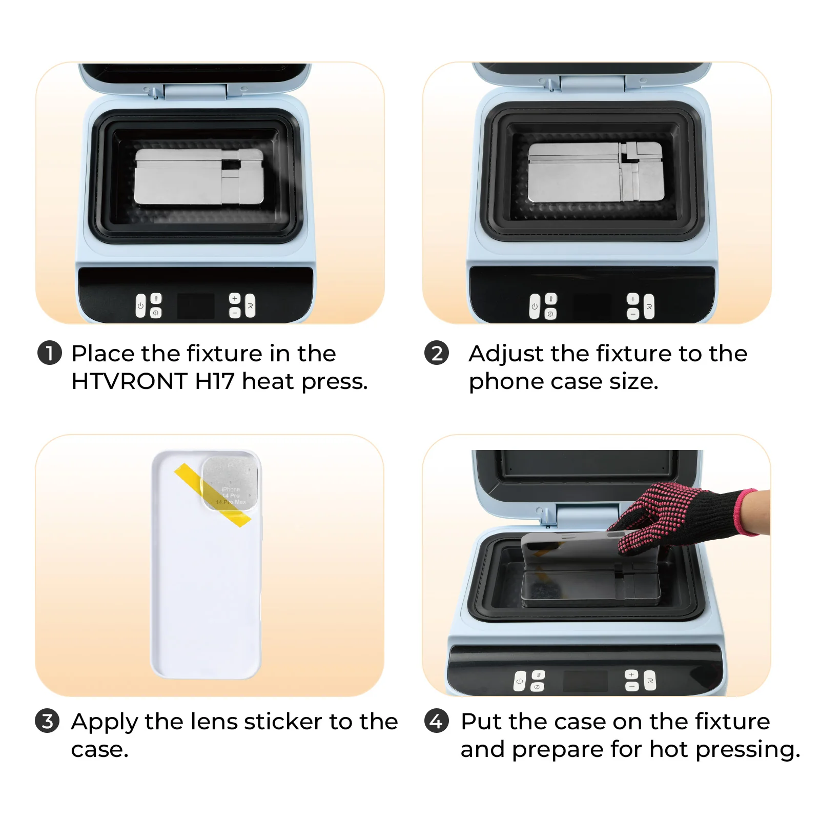 Universal Phone Case Fixture Set, Fit More Phone Cases,For H17 Heat Press - Image 12