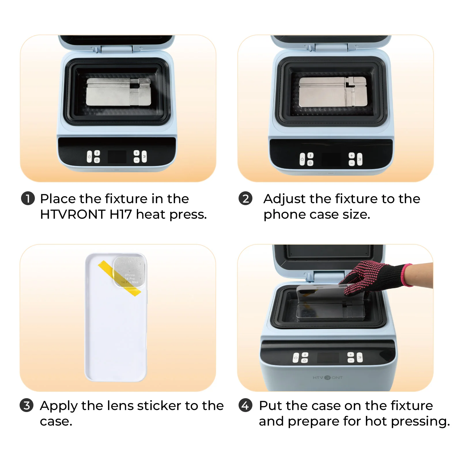 Universal Phone Case Fixture Set, Fit More Phone Cases,For H17 Heat Press - Image 6