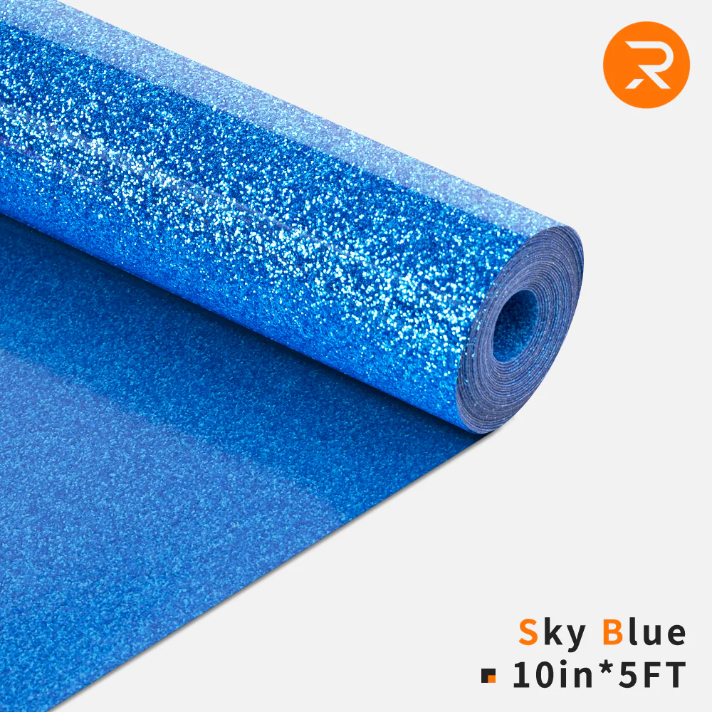 Glitter HTV Heat Transfer Vinyl Rolls - 10" x 5FT / 15FT (11 Colors Available) - Image 7
