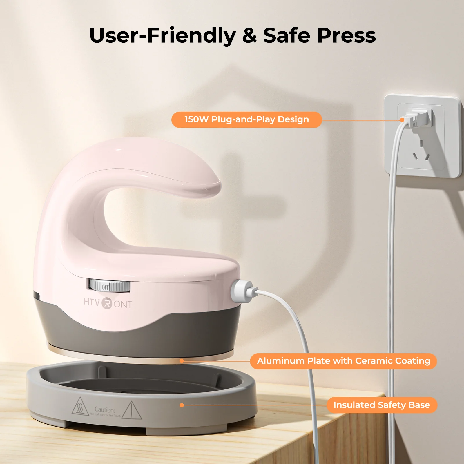 New! HTVRONT H1 Mini Heat Press - Image 9