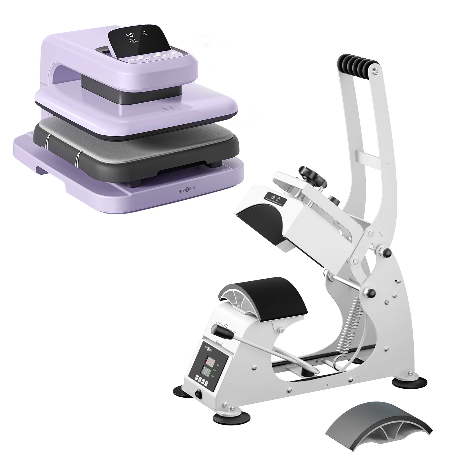 [Machine Bundle] HTVRONT Manual Hat Heat Press + Auto Heat Press 2-15"x15" - Image 11
