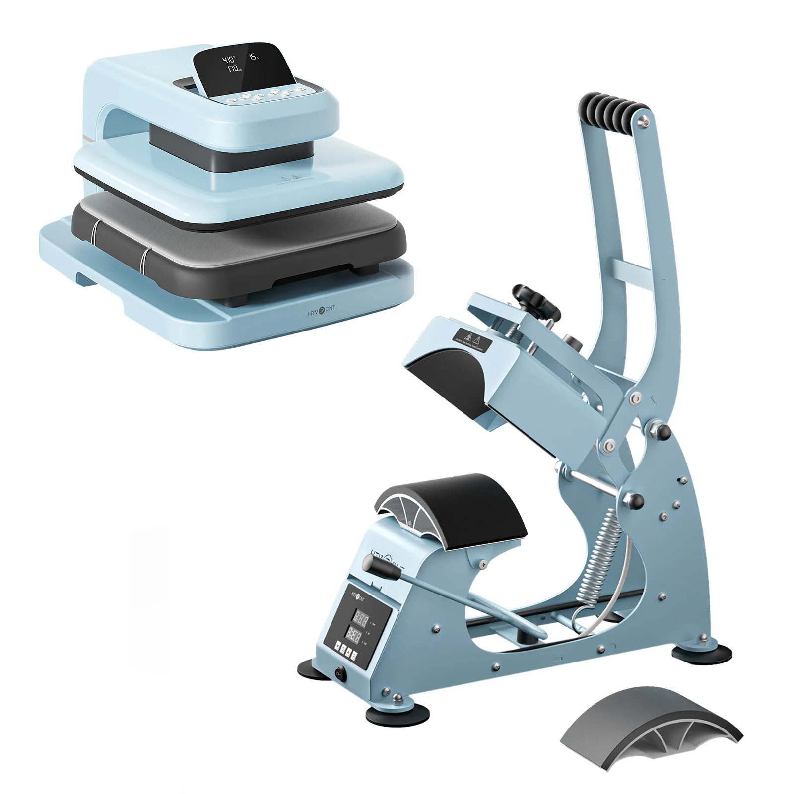[Machine Bundle] HTVRONT Manual Hat Heat Press + Auto Heat Press 2-15"x15" - Image 28