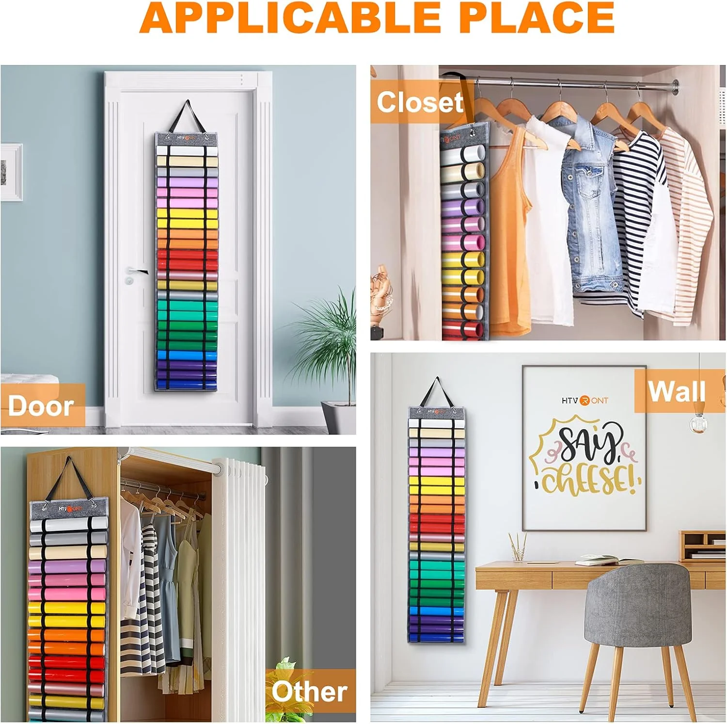Vinyl Roll Holder - Vinyl Roll Storage with 24 Compartments - Image 6