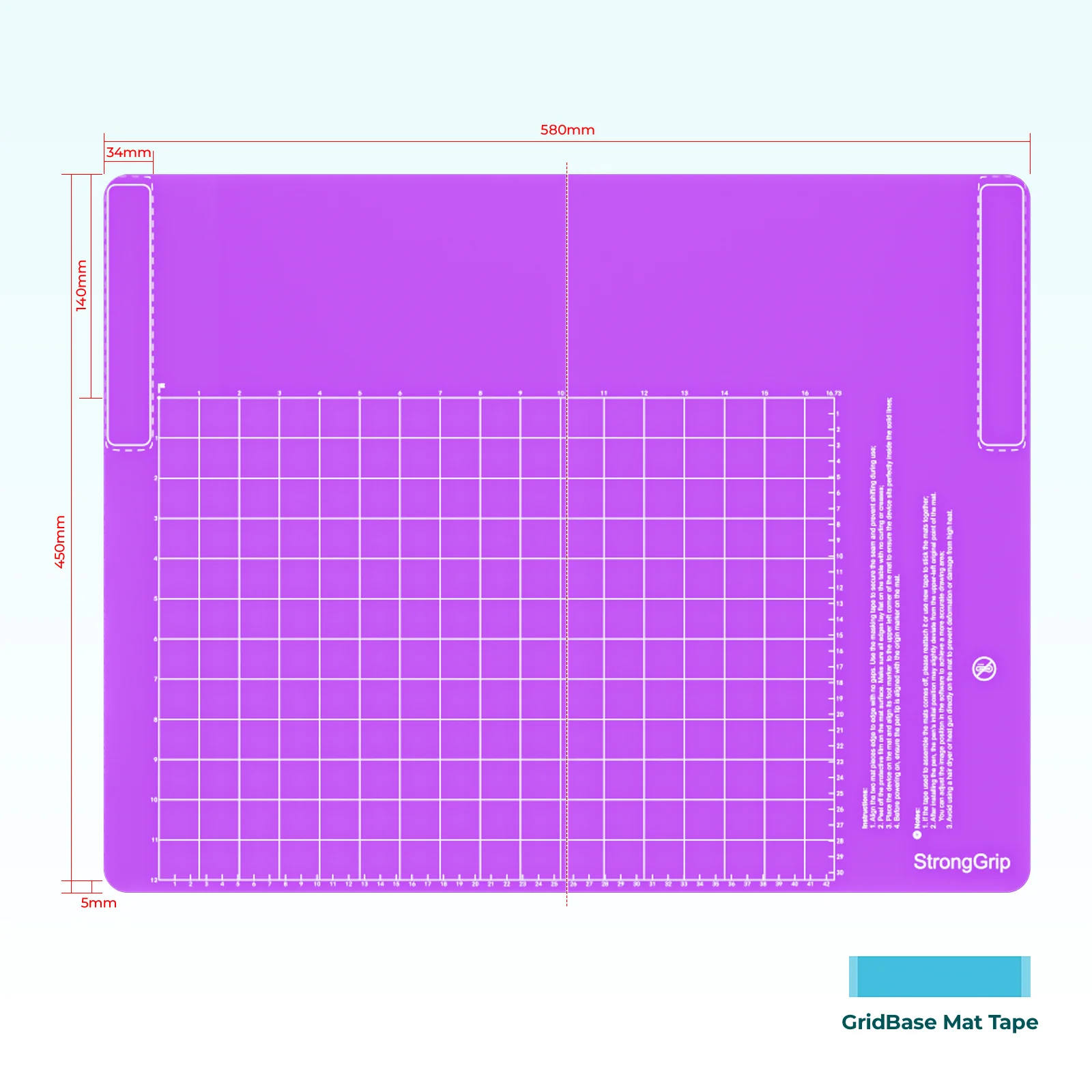 LOKLiK iPaint GridBase Mat – StrongGrip Precision Positioning Mat - Image 10