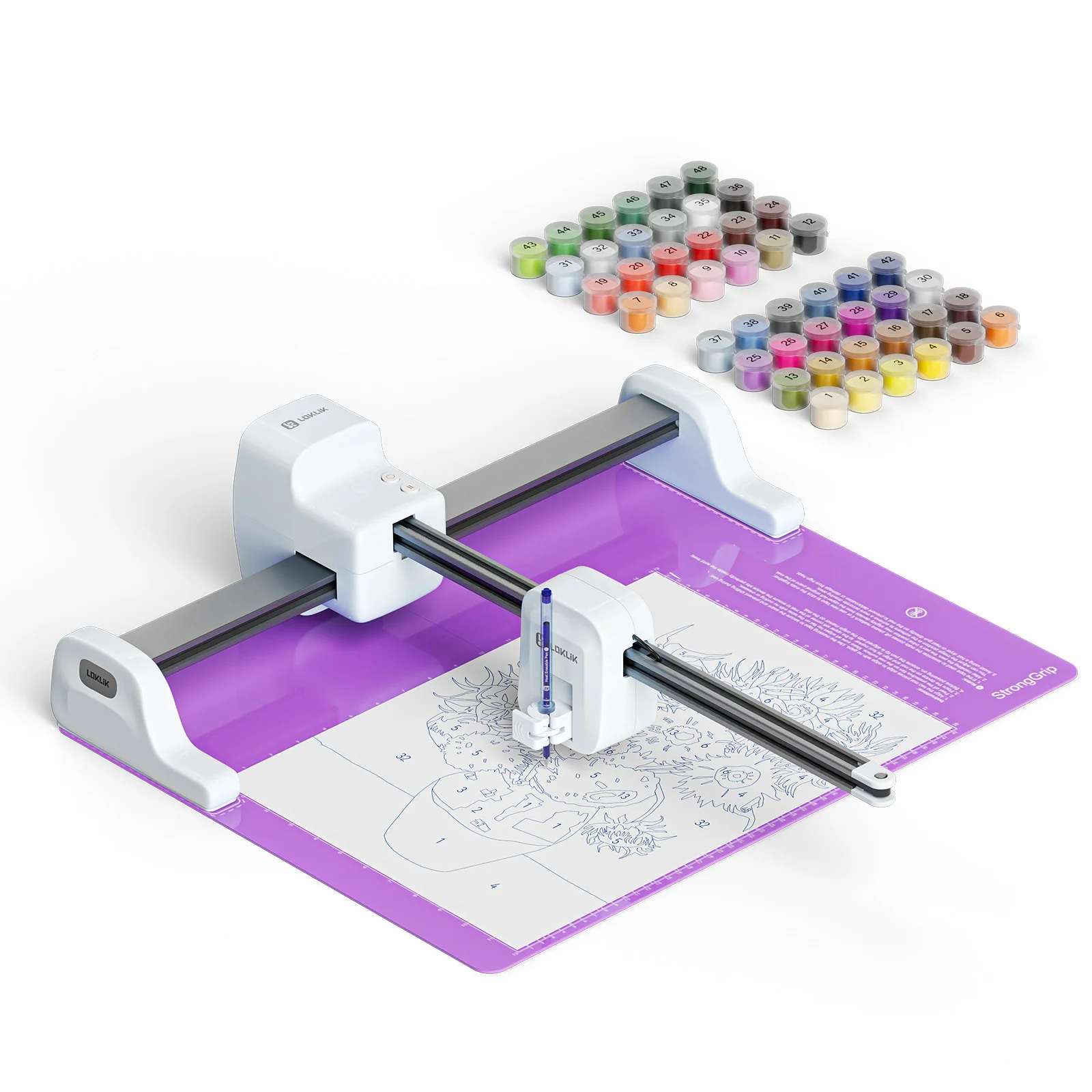 LOKLiK iPaint GridBase Mat – StrongGrip Precision Positioning Mat - Image 4