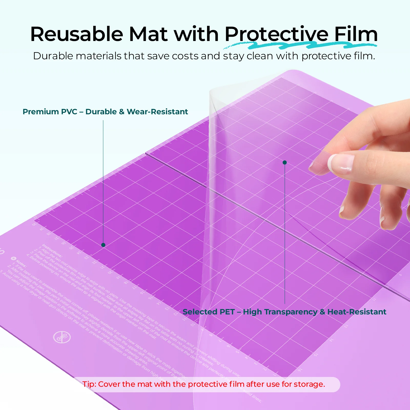 LOKLiK iPaint GridBase Mat – StrongGrip Precision Positioning Mat - Image 7
