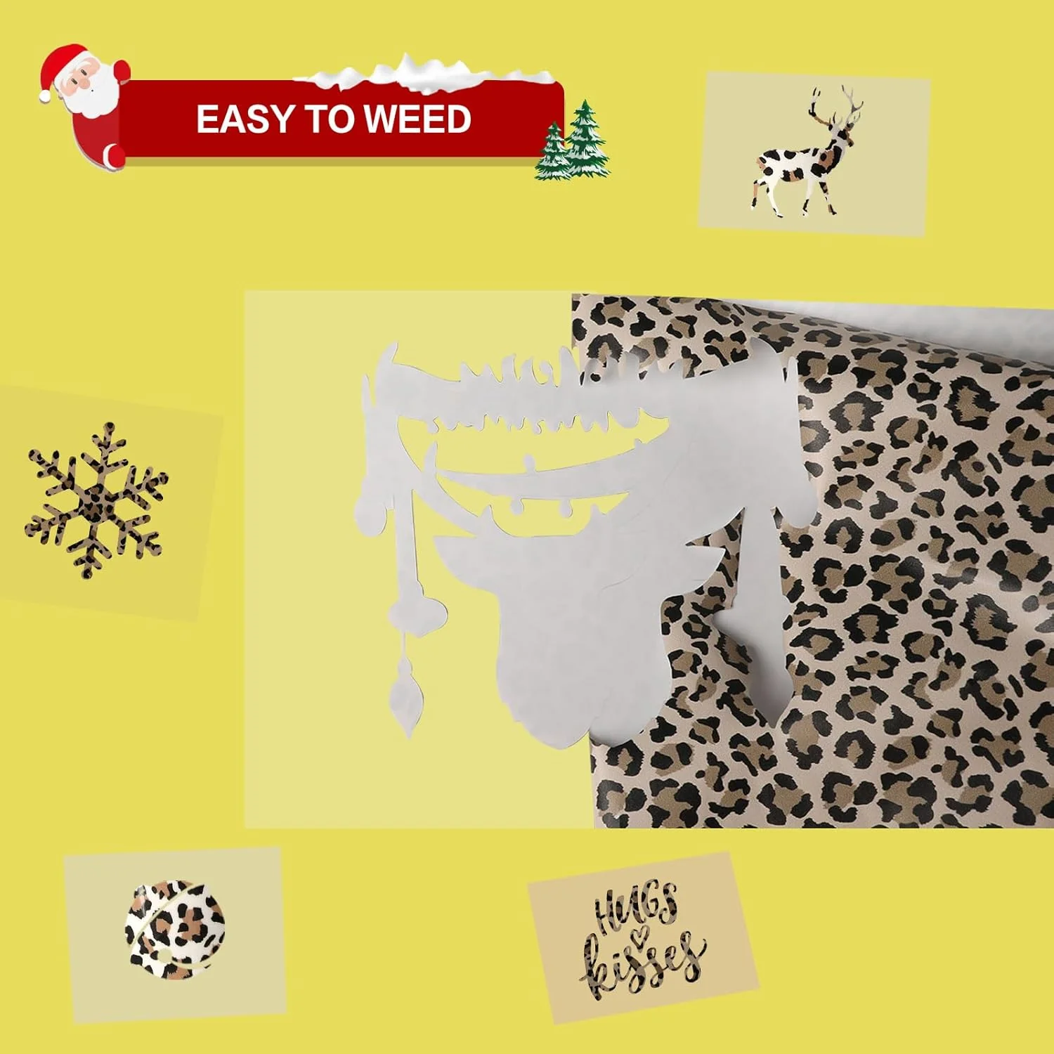 Leopard Heat Transfer Vinyl Rolls - 12" x 5ft (4 Colors) - Image 3