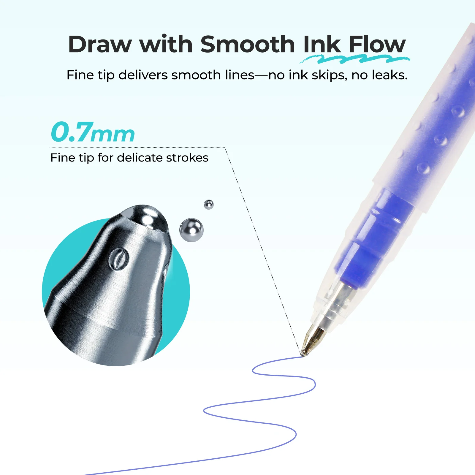 LOKLiK-iPaint-Heat Erasable Pen Set -10pcs - Image 4