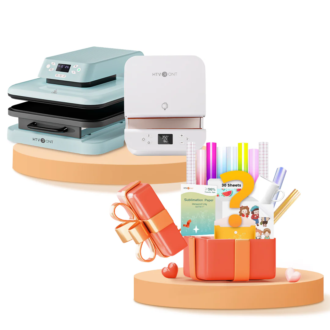 [Mother's Day Machine Bundle]HTVRONT Auto+Tumbler Heat Press Machine & Free Materials - Image 13
